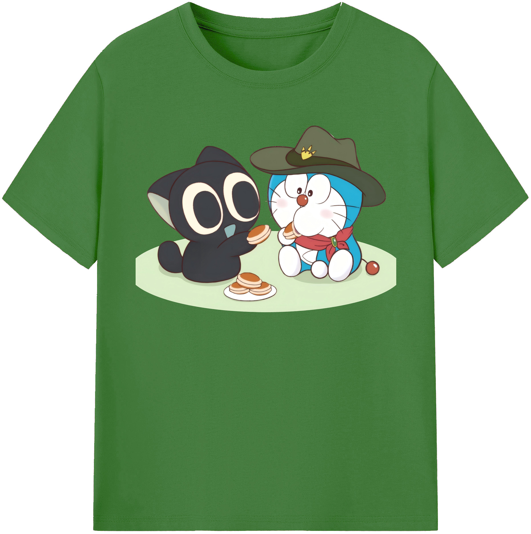（画像用） ドラえもん Doraemon レディースカジュアルプリントTシャツ（綿100％）